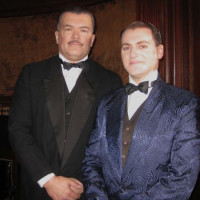 With Michael Stuhlbarg for "Boardwalk Empire"